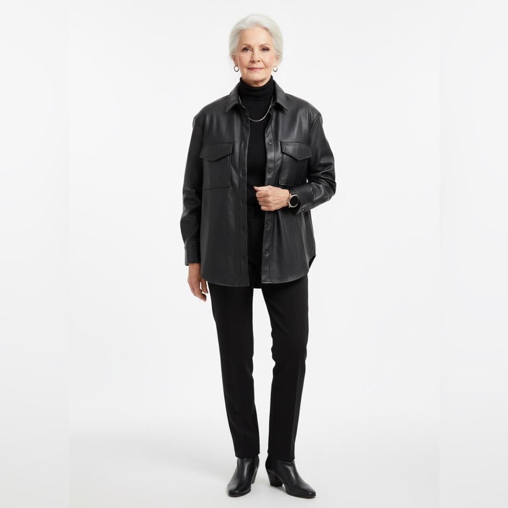 Black Button Down Shirt for Women
